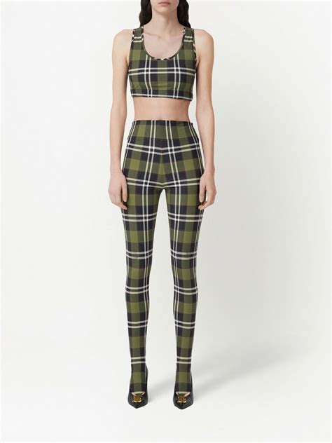 burberry vintage check crop top